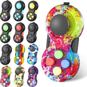 Civaner 12-pcs fidgets pad pack, a compact sensory tool to aid focus and calm during tasks.