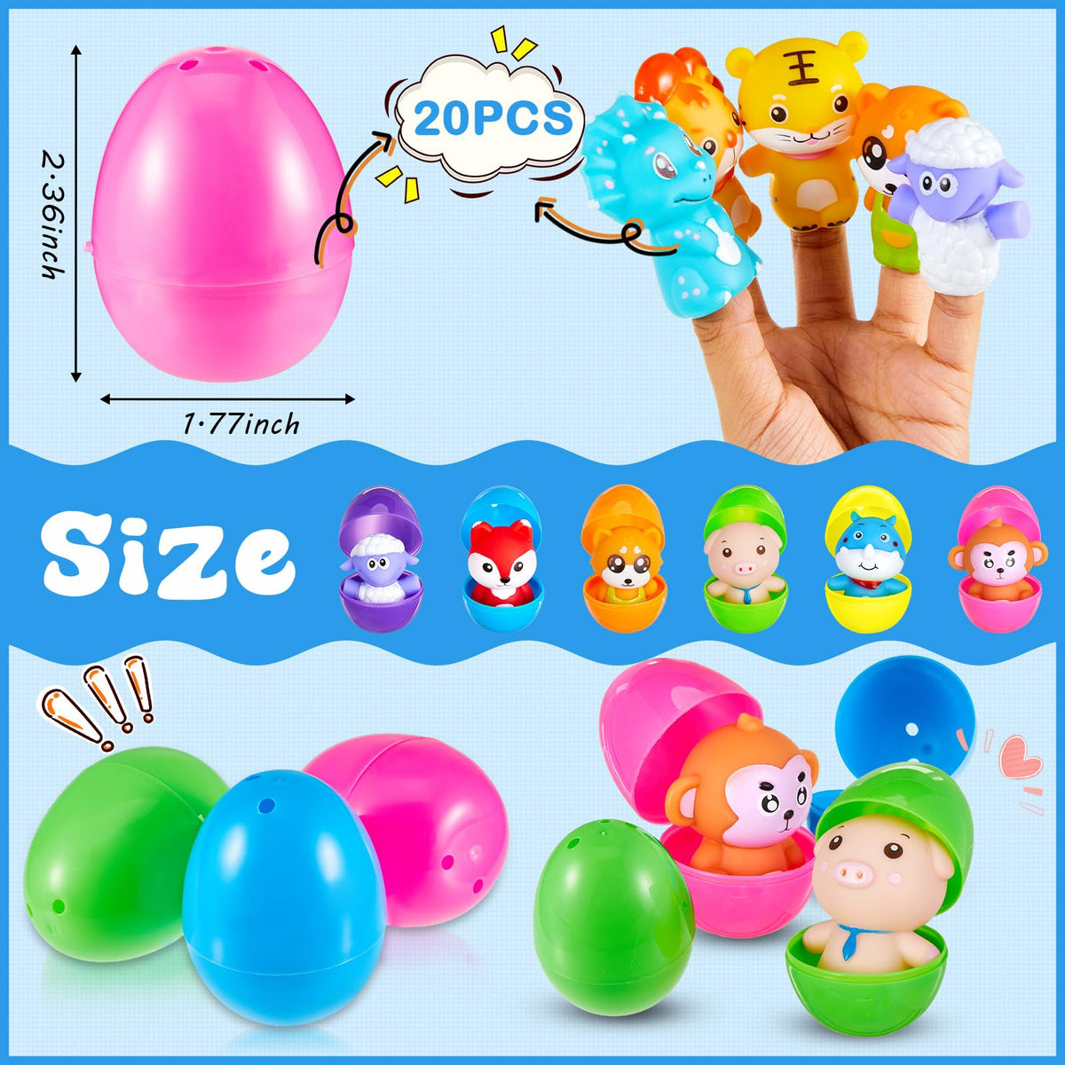 Civaner animal finger puppets collection, perfect for storytelling and interactive play