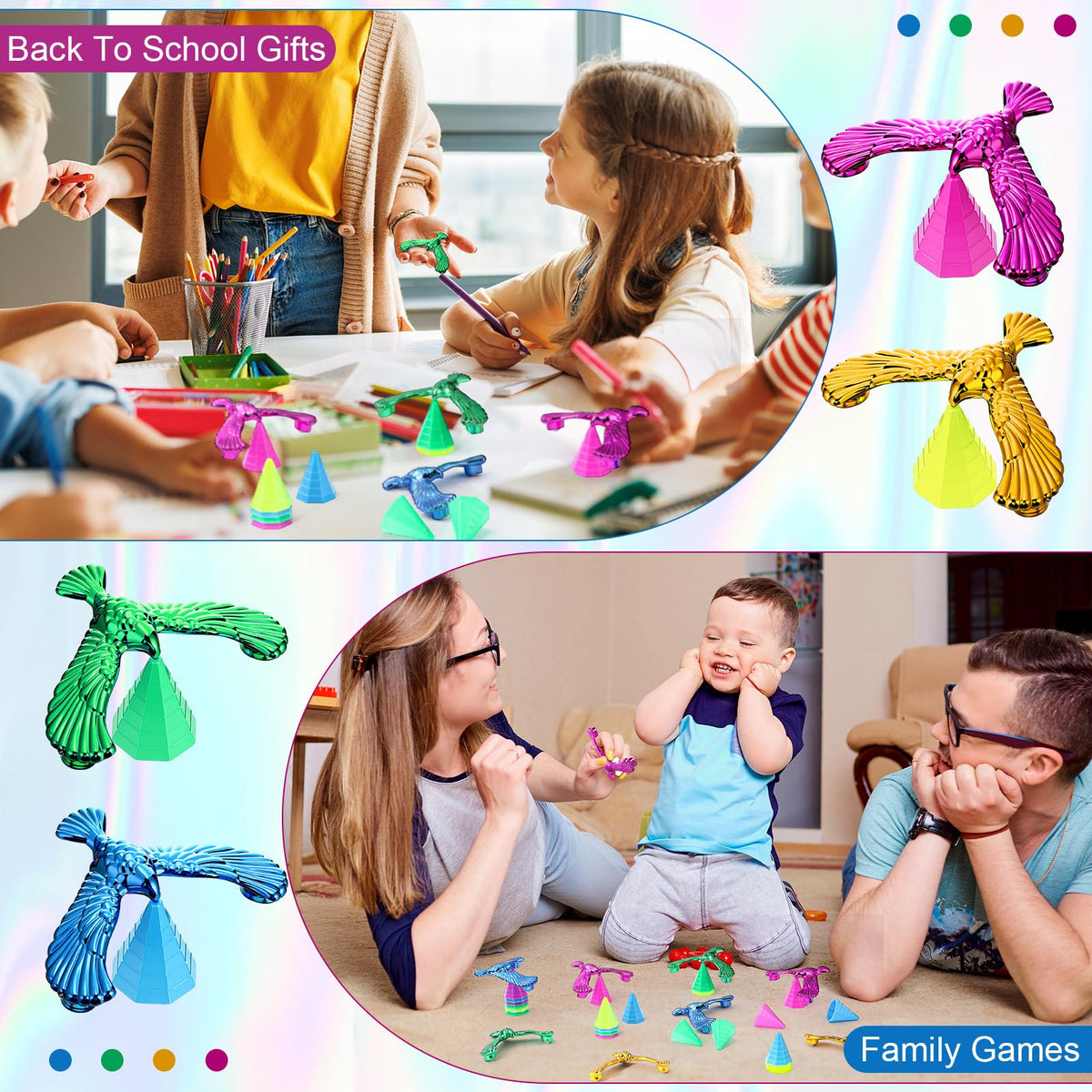 Civaner 24-pack balance birds ideal as classroom rewards and party favors