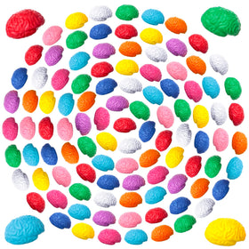 Civaner brain stress ball in white, ideal for grip training and desk fidget therapy.