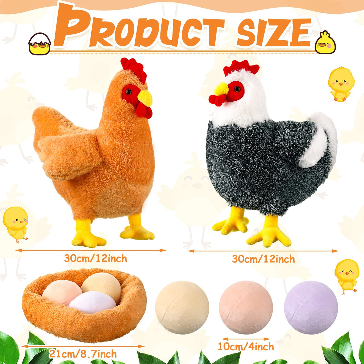Civaner brown hen plush offers warm, versatile decor and a cuddly companion.