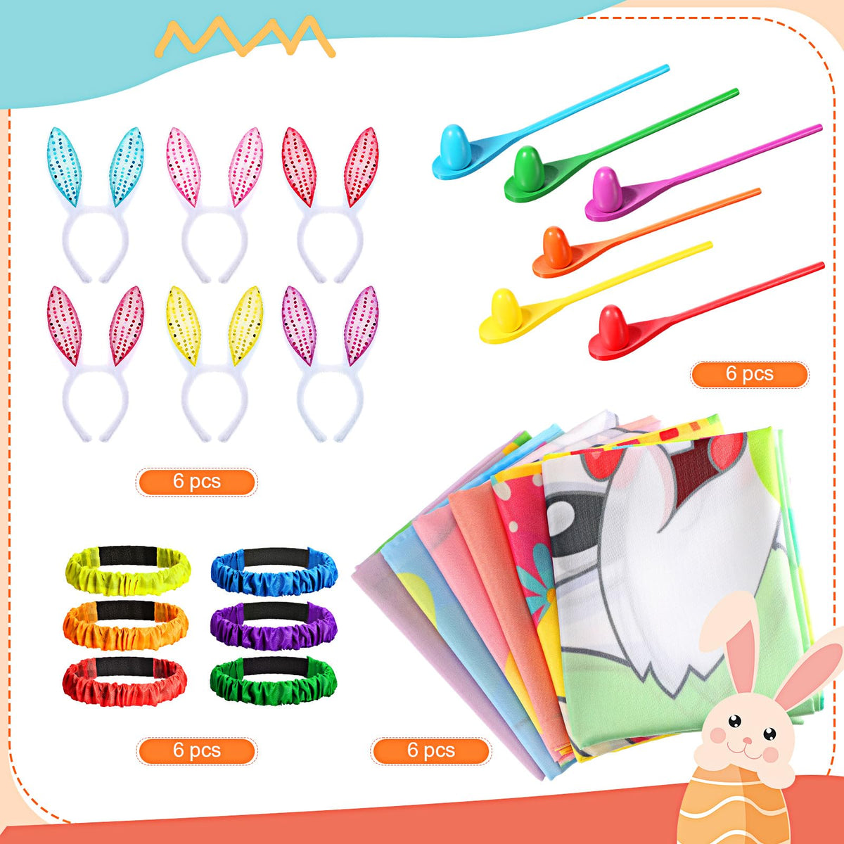 Civaner bunny ears headbands for playful Easter moments