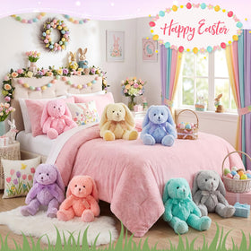 Civaner bunny blue plush great for bedtime stories and cuddles.