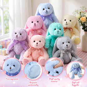 Civaner bunny yellow plush soft and huggable for gifting.
