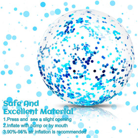 Civaner confetti glitter ball blue beach for vibrant poolside celebrations and family fun.