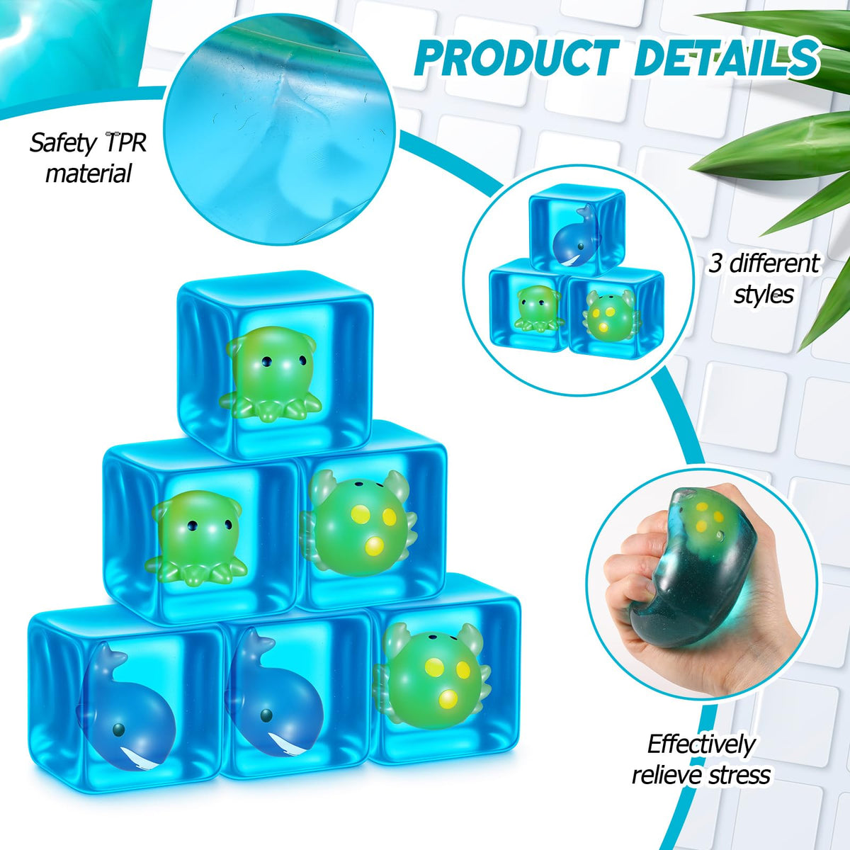 Civaner crab stress cube offering satisfying squeeze for focus