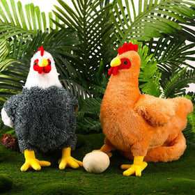 Civaner family room chicken plush adds cozy charm to spaces.