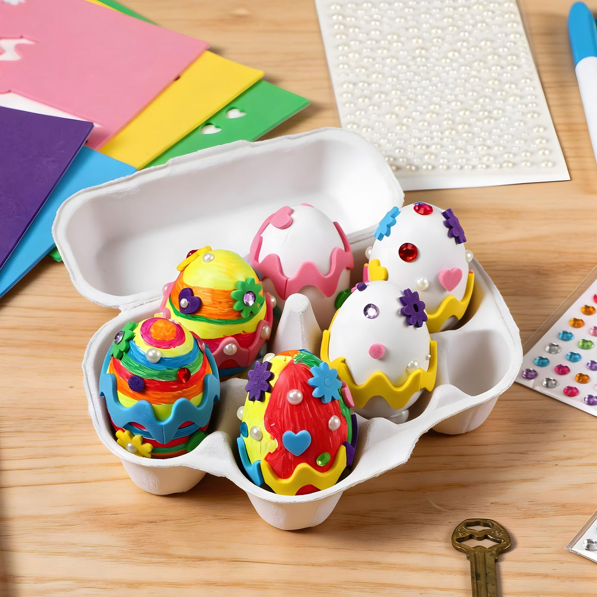 Civaner gem stickers add sparkling detail to eggs