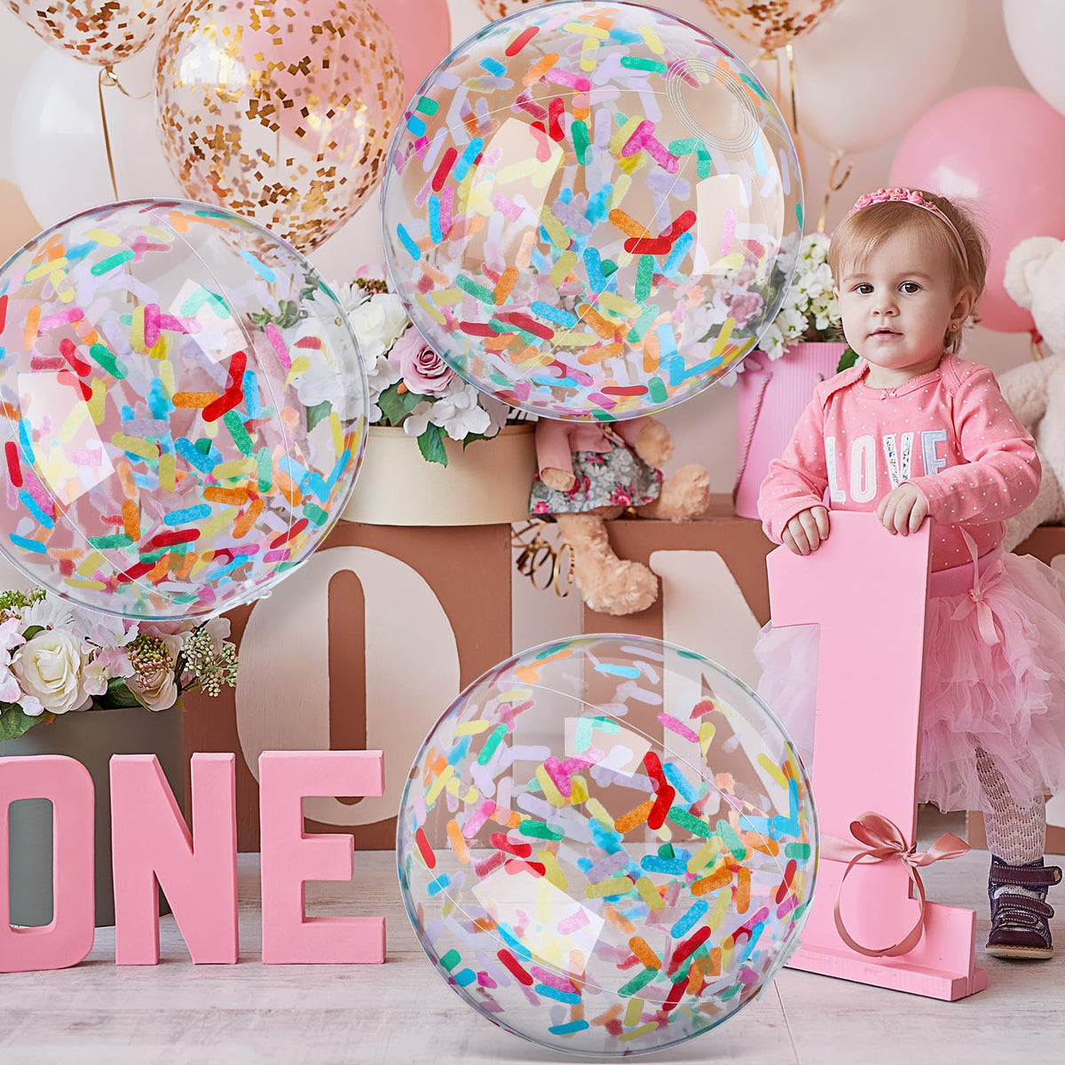 Civaner glitter beach ball creates photogenic moments and festive vibes.