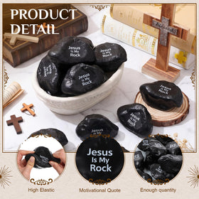 Civaner Jesus is My Rock ball with Bible verse print for daily inspiration.
