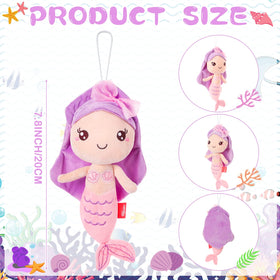Civaner mermaid plush closeup showing soft fabric and cozy touch