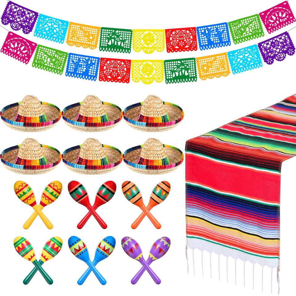 Civaner wooden fiesta maracas set adds colorful décor for festive celebrations