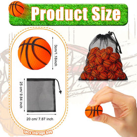 Civaner black mini basketball stress ball, ideal for party favors and gifts.