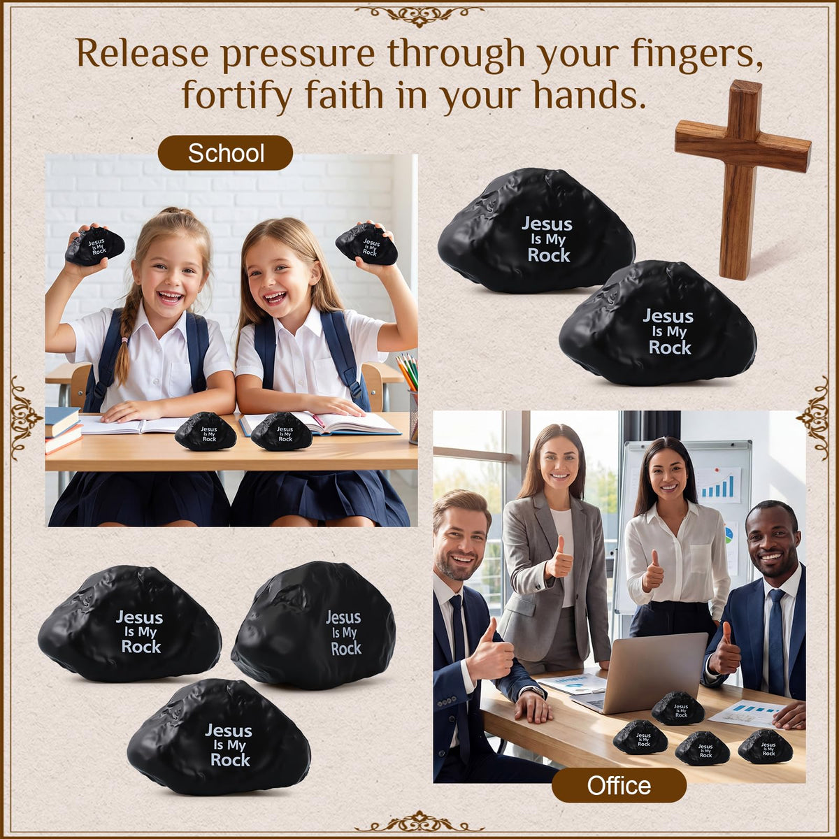 Civaner PU stress ball features safe polished edges and high durability.