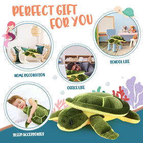 Civaner turtle plush decor adds playful ocean vibe to any room