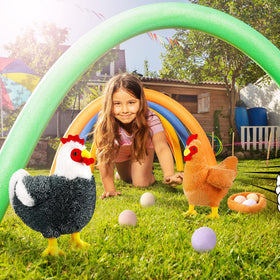 Civaner silk-white chicken plush is soft and huggable for kids.
