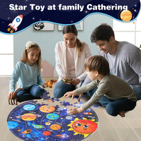 Civaner solar-system puzzle durable cardboard construction