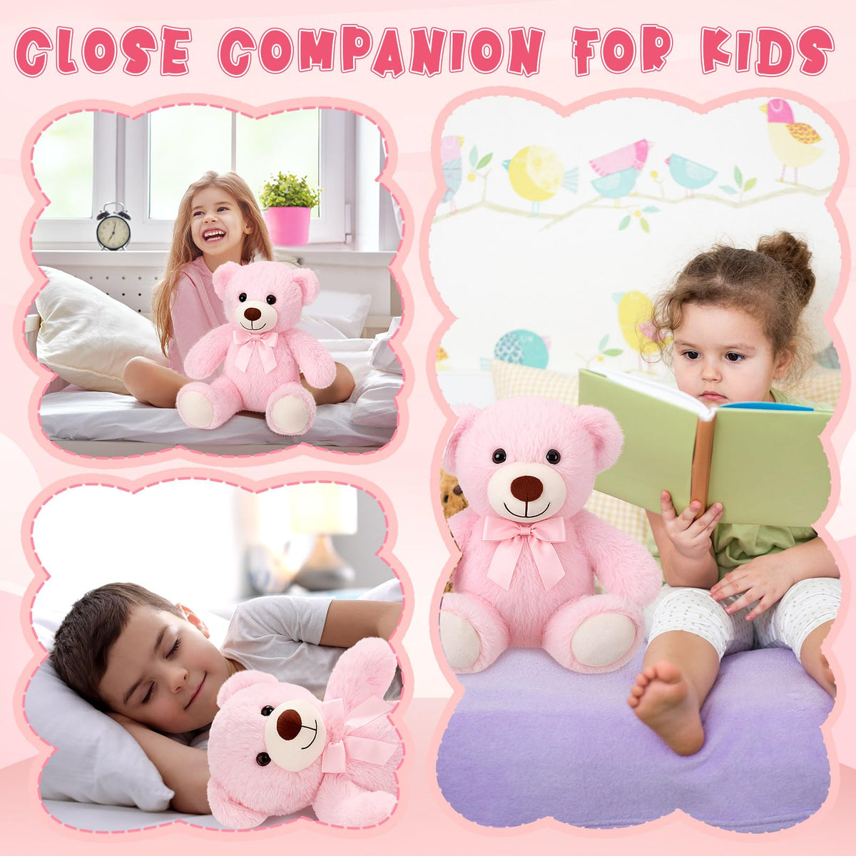 Civaner 14-inch bear resting on a sofa for cozy decor