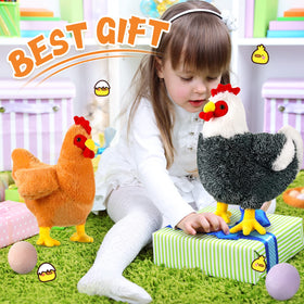 Civaner Thanksgiving party decor chicken plush enhances event ambiance.