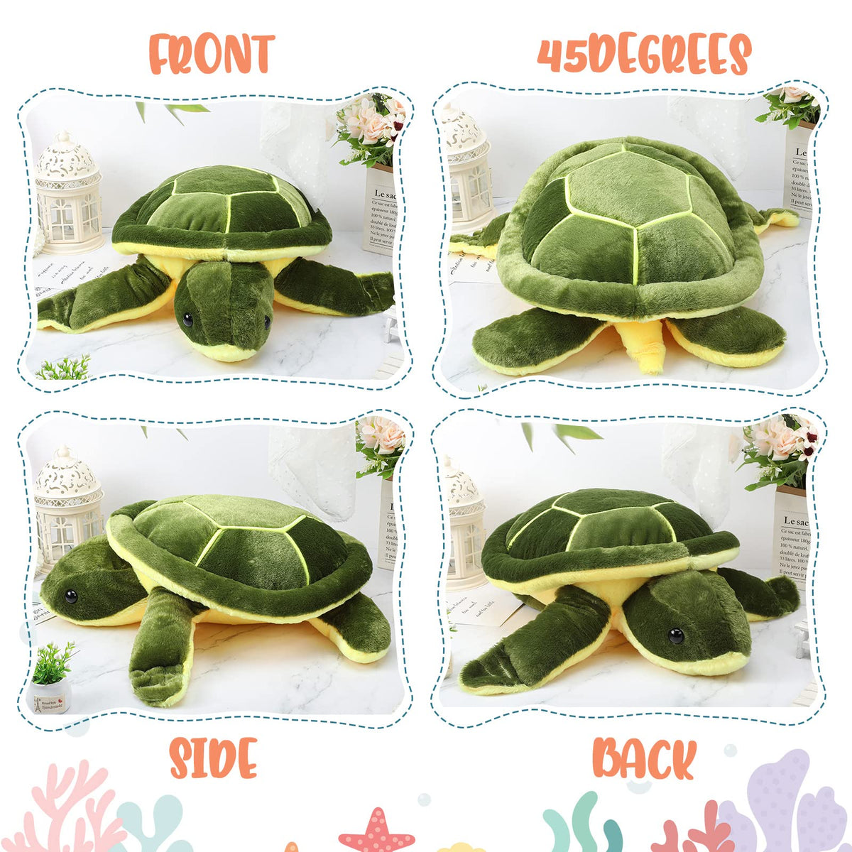 Civaner vacuum-packed turtle awaiting fluffing to restore plushiness
