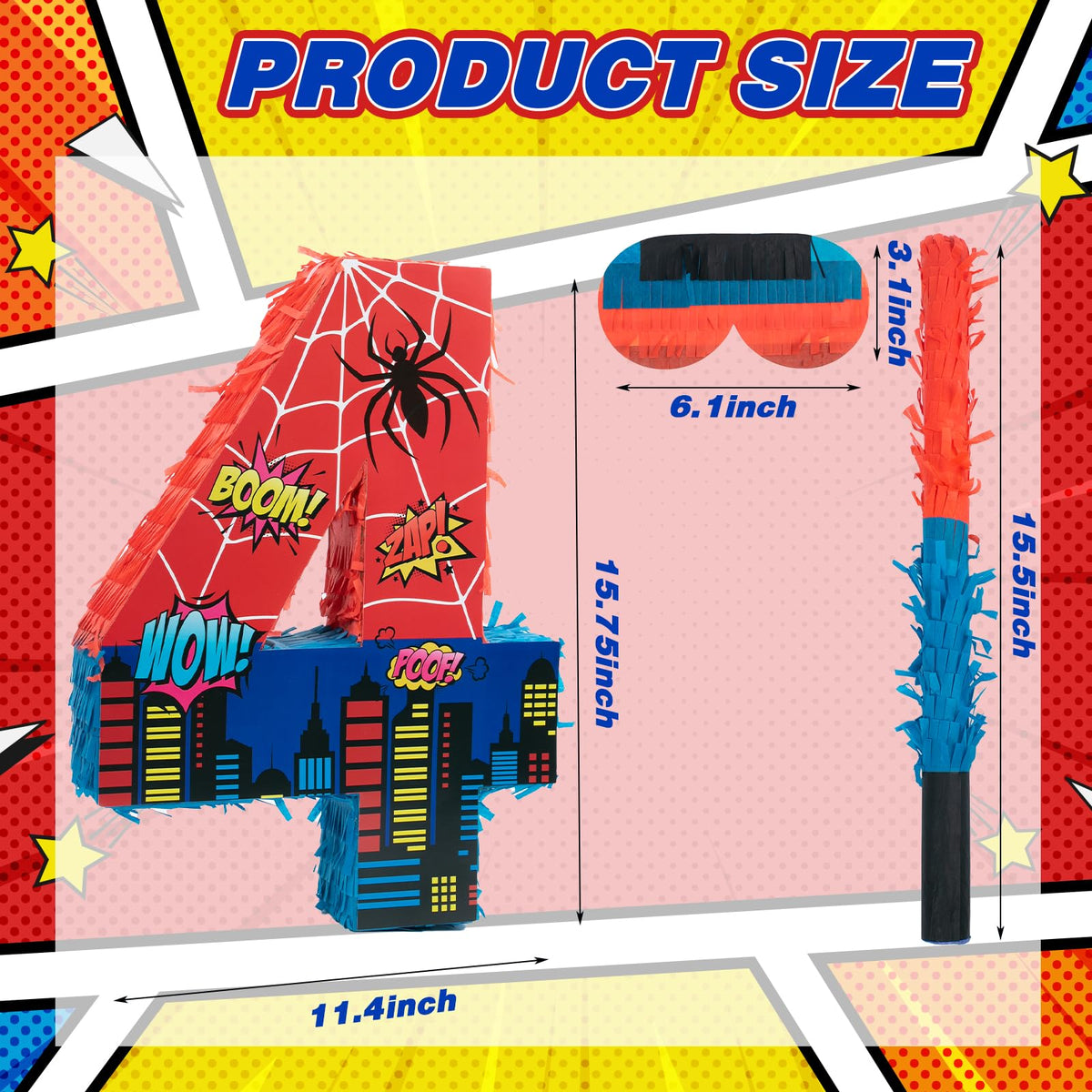 CIXICM 16-inch pinata stick for safe, confident swinging during games