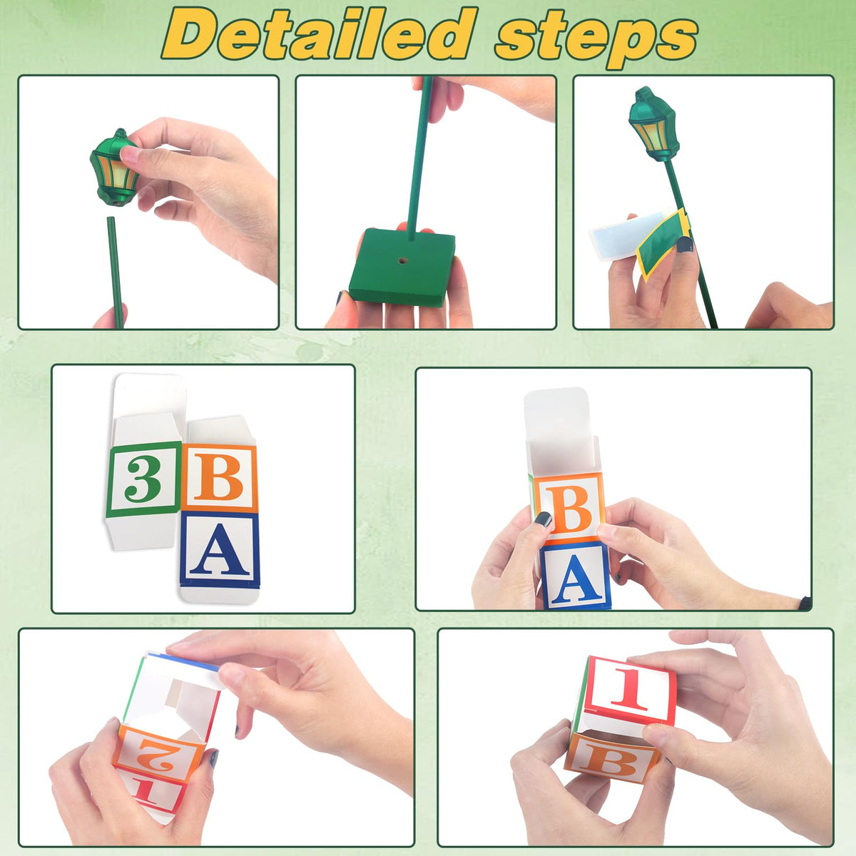 CIXICM ABC party boxes provide reusable, odor-free decor in vibrant colors.