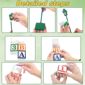 CIXICM ABC party boxes provide reusable, odor-free decor in vibrant colors.
