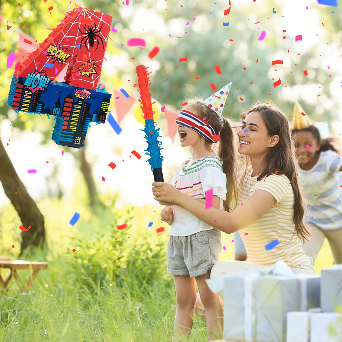 CIXICM Confetti inside the pinata adds a festive burst on break
