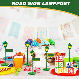 CIXICM street sign backdrop guides guests to snacks and fun.