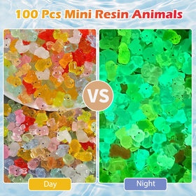CIYOJA glow resin cat figurine bright accent for mini scenes
