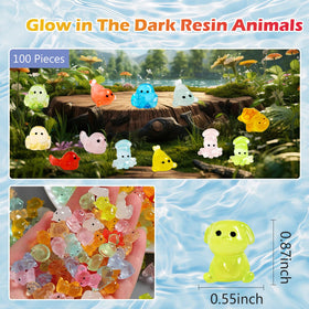 CIYOJA glow resin turtle figurine durable decor for dollhouses