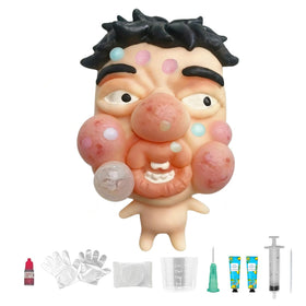 CIYOJA GrumpFace pimple toy front view for satisfying ASMR squeezing sessions