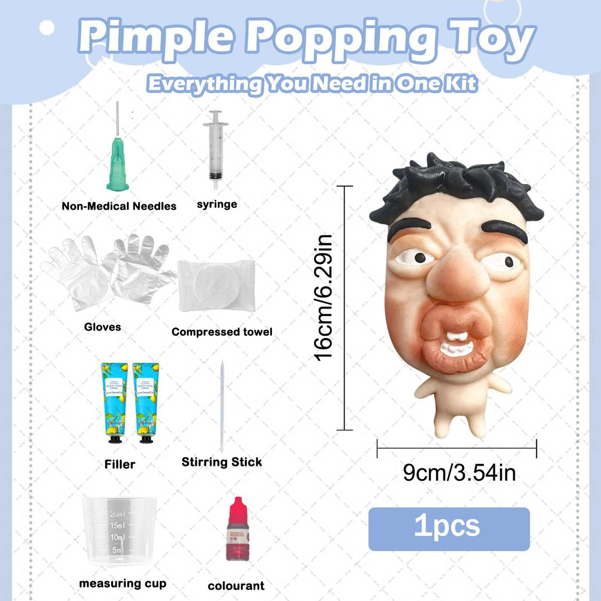 Two filling creams included for extended play and customization