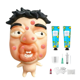 CIYOJA Pimple Popping Squishy GrumpFace close-up showing soft silicone texture for stress relief