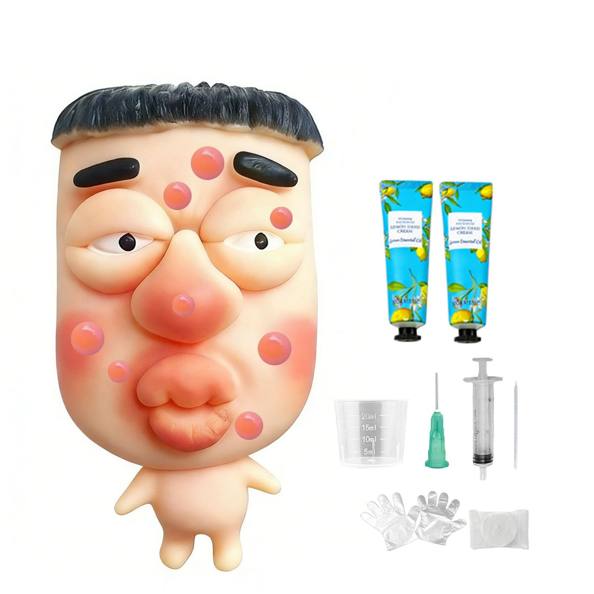 CIYOJA SquishFace pimple pop close-up showing satisfying silicone texture for stress relief.