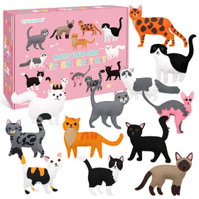 CiyvoLyeen cat sewing kit for kids shows the complete set for beginner-friendly crafting