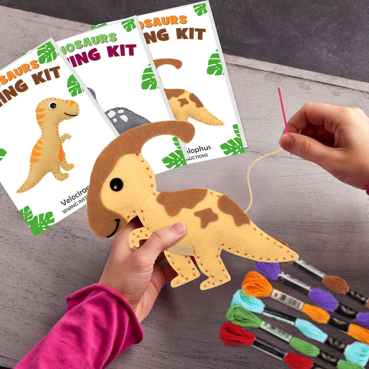 CiyvoLyeen sewing kit supports fine motor skills through hands-on activity.