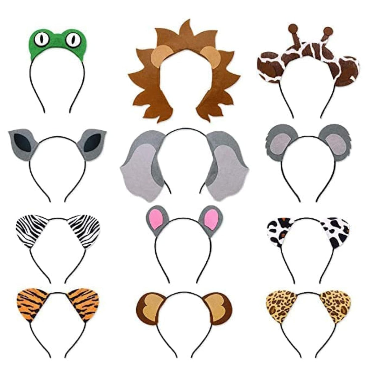 CiyvoLyeen jungle headband with hippo for kids' safari party photos.