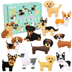 CiyvoLyeen puppy sewing kit box content for kids' craft project