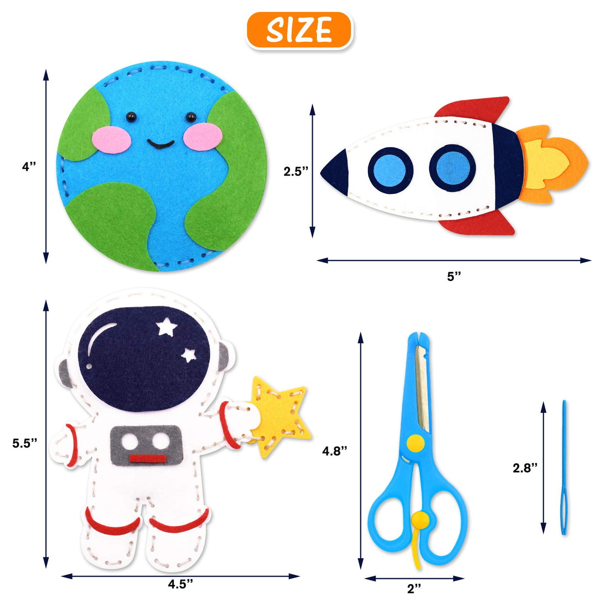 CiyvoLyeen solar system felt planets display for hands-on space-inspired crafts.