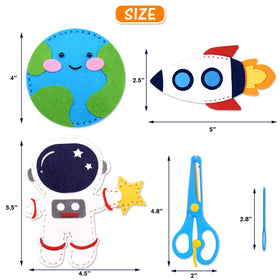 CiyvoLyeen solar system felt planets display for hands-on space-inspired crafts.