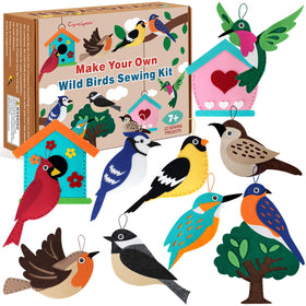 CiyvoLyeen Wild Birds Sewing Kit featuring ready-to-sew birds for a beginner-friendly classroom project.