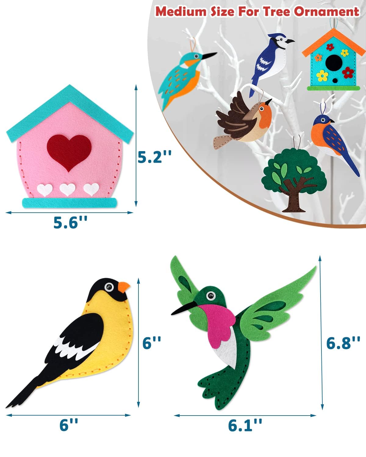 CiyvoLyeen bird tree decor project, perfect for nursery or playroom decoration.