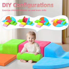 cjdropshipping blocks in use by a toddler climbing and exploring