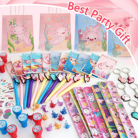 CKIVTNO axolotl gift bags for organized party keepsakes.