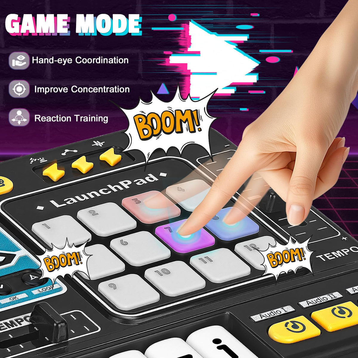 CL FUN DJ Mixer recording mode saves ideas for later.