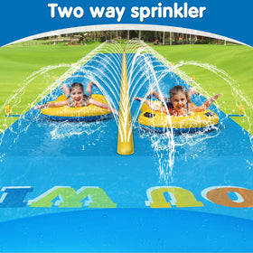 Package contents of CL FUN extra long water slide