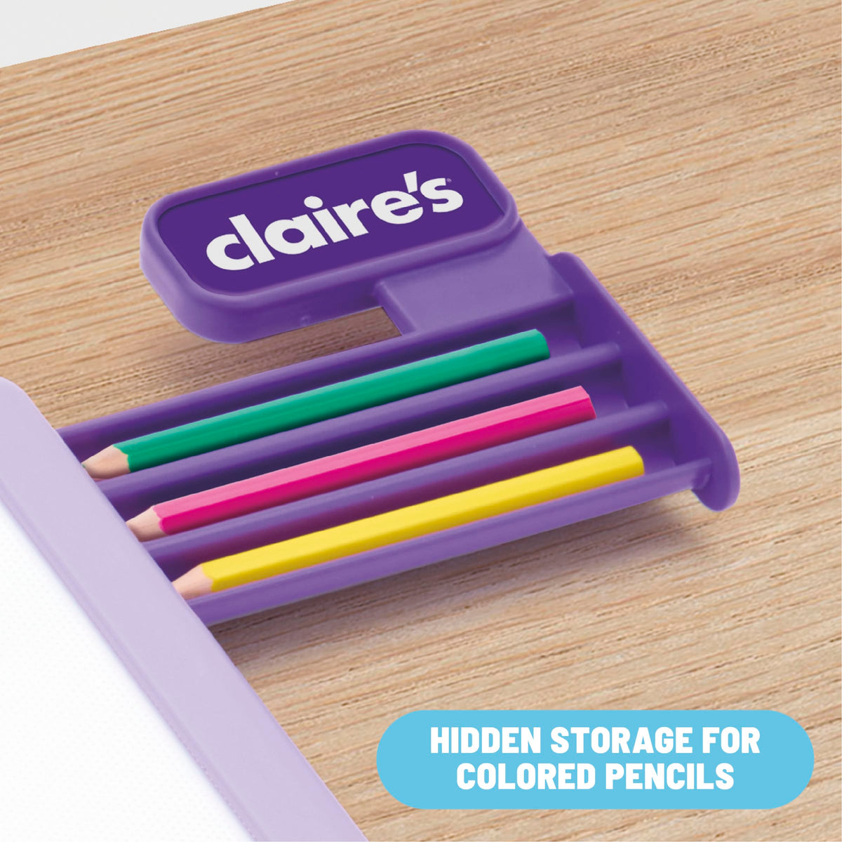 Claire's Light-Up Fashion Designer Tablet sticker sheet adds sparkle to drawings