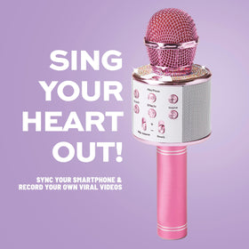 Claire’s portable karaoke on the go, ready for travel and playdates