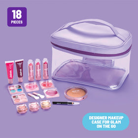 Claire's Ultimate Makeup Kit lipstick provides creamy, wearable color for expressive play.